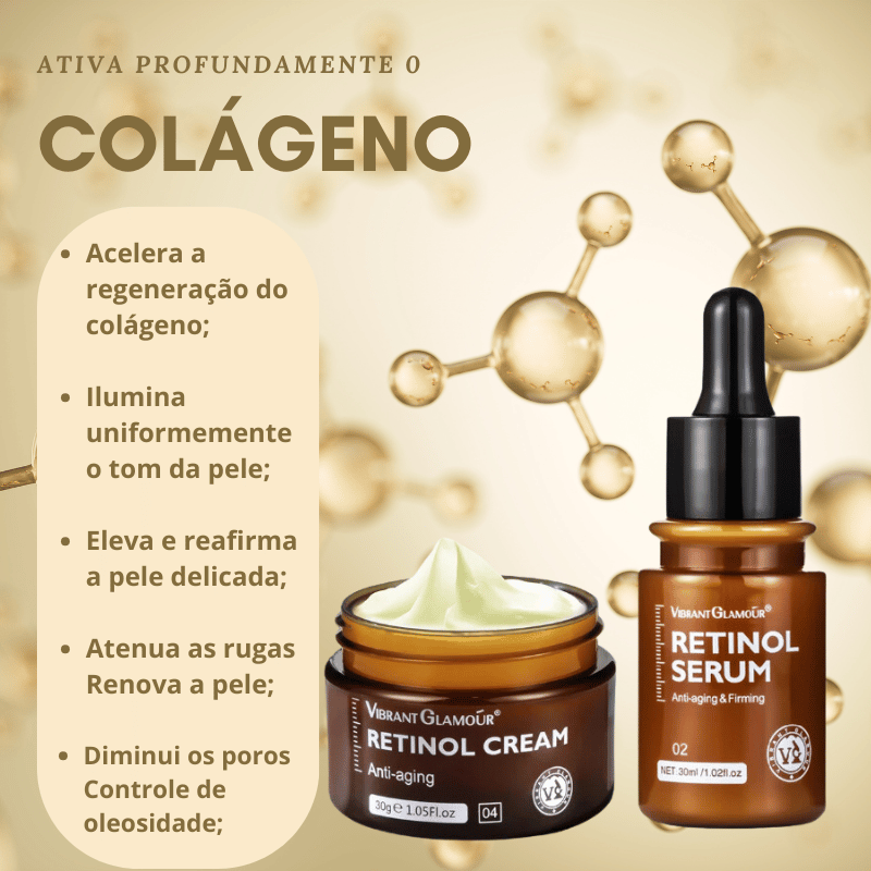 Sérum Facial de Retinol - Lifting e Antienvelhecimento