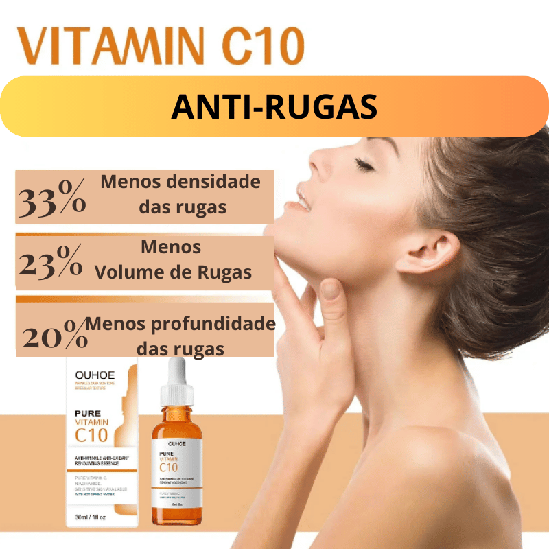 Sérum Facial de Vitamina C Antienvelhecimento