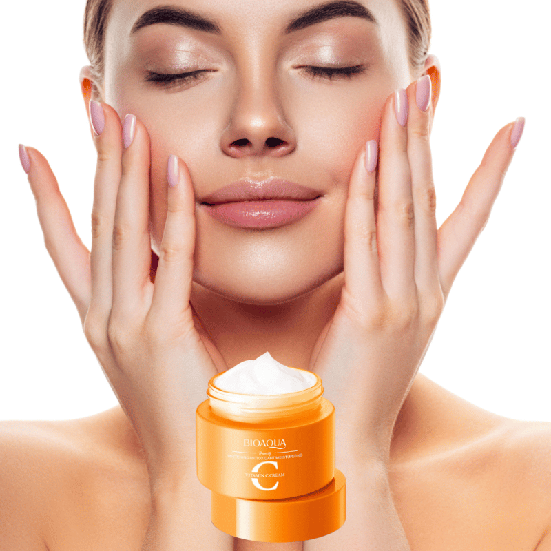 Creme Facial com Ácido Hialurônico e Vitamina C