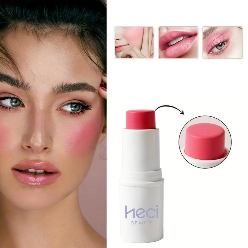 Blush em Bastão Creme 3 em 1 A Prova D'água