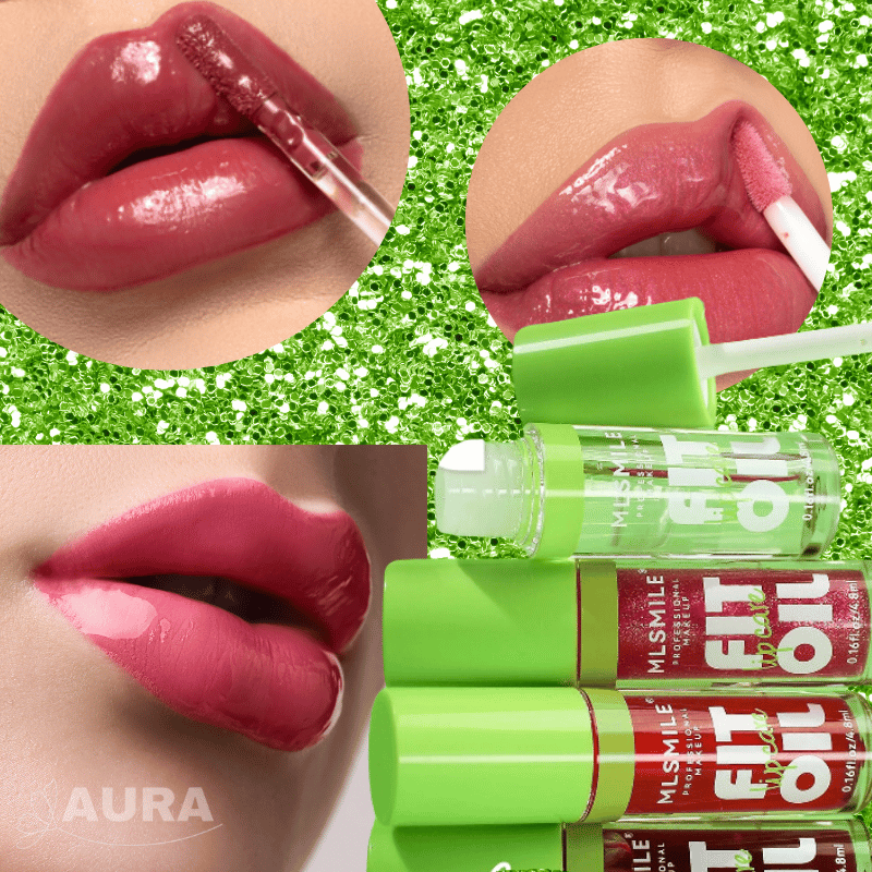 Gloss Labial Líquido - Hidratante de Longa Duração - Pack com 4 cores