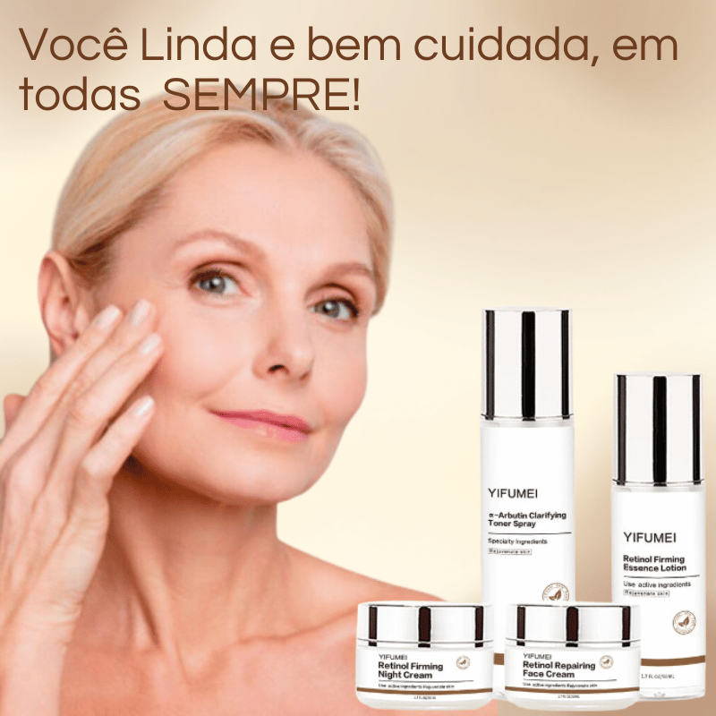 Kit Anti-Idade Completo Retinol e Colágeno