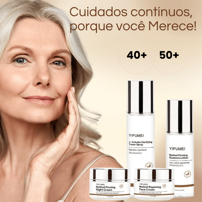 Kit Anti-Idade Completo Retinol e Colágeno