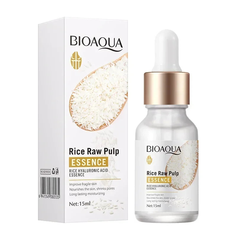 Bioaqua-conjunto de cuidados com a pele arroz cru, conjunto de 6 partes, creme para o rosto, soro, anti-rugas, hidratação, limpador facial, toner, coreano